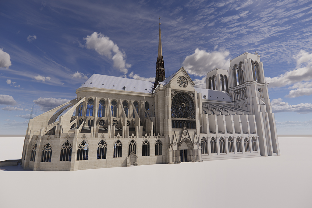 Un modello 3D per la ricostruzione di Notre-Dame