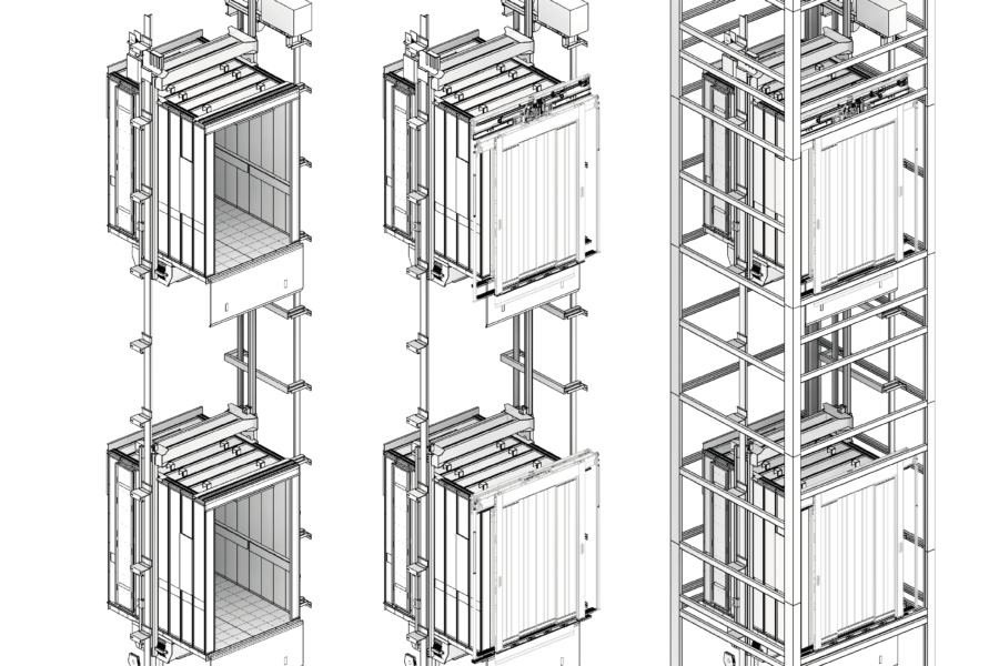 AEC3 Digital Solutions: innovazione ed interoperabilità nel coordinamento tra modello di produzione e modello BIM per gli ascensori di un edificio industriale